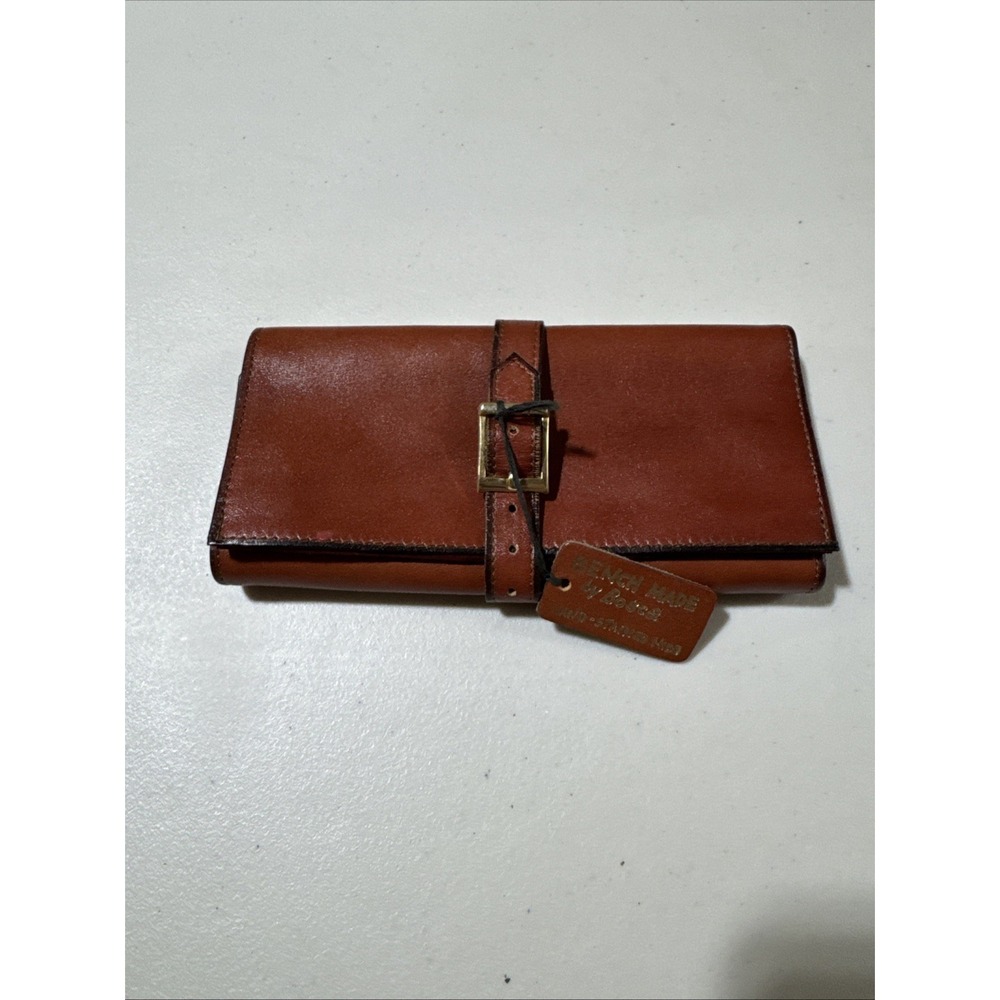 New BOSCA Leather Fold Over Wallet Key & Card Holder Gallery Of Cards